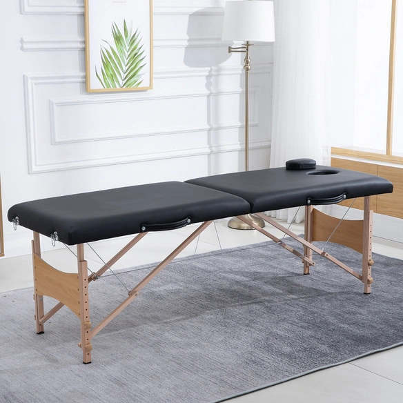 Massageliege, Pappelholz, inkl. Auflagen, BxHxT: 186 x 58 x 60 cm