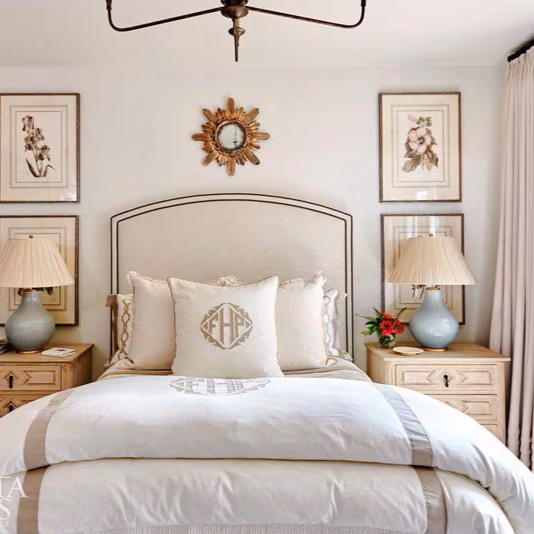 Duvet Applique Monogram Cotton Bed Cover Personalized Bedding