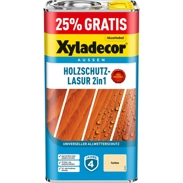 Holzschutz-Lasur, 2in1, 5 l, Dünnschichtlasur