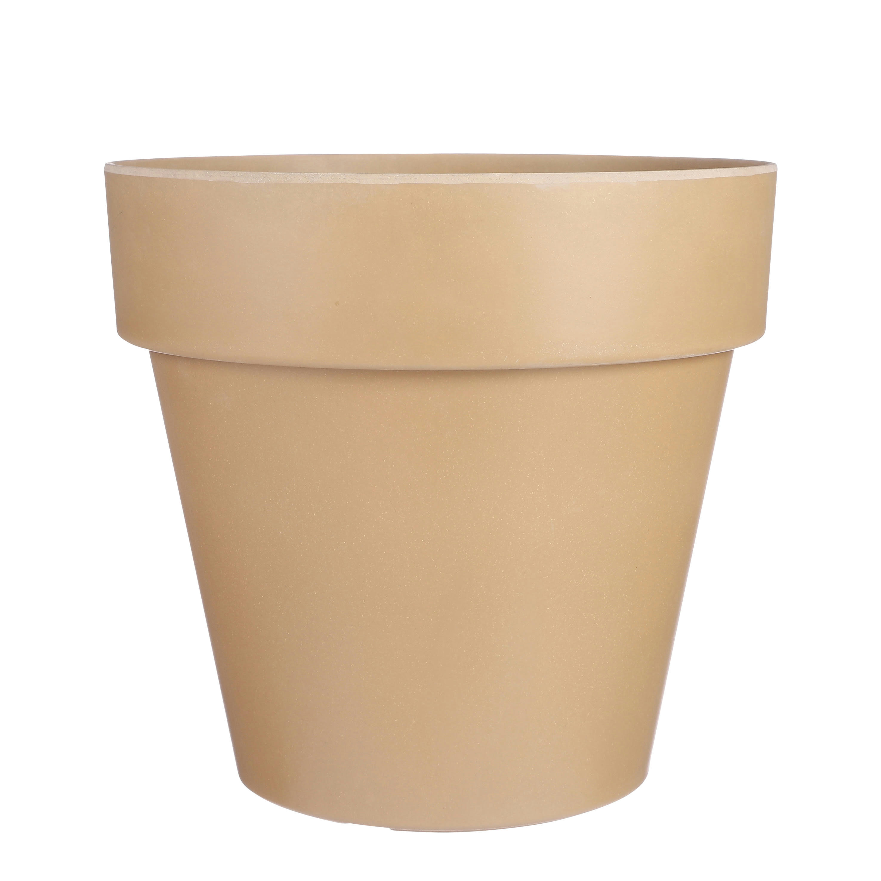 ORION - Cache-pot d'exterieur en fibres végétales terra H34