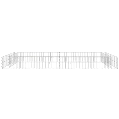 NNEVL Gabion Raised Bed Galvanised Steel 200x100x20 cm