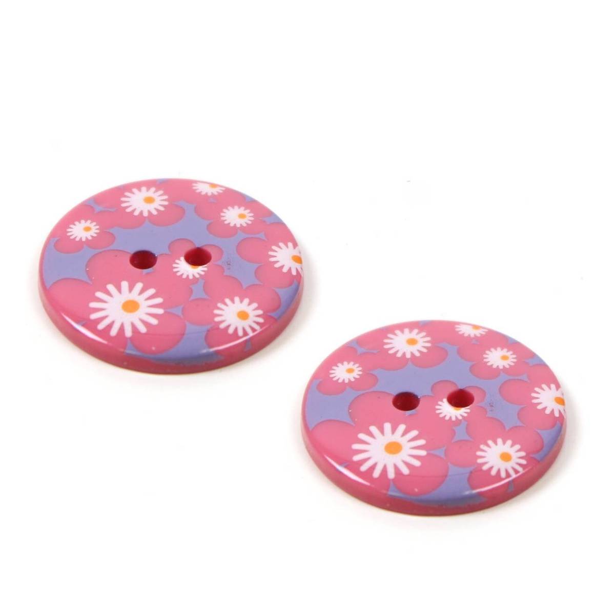 Hemline Assorted Novelty Patterned Button2 Pack