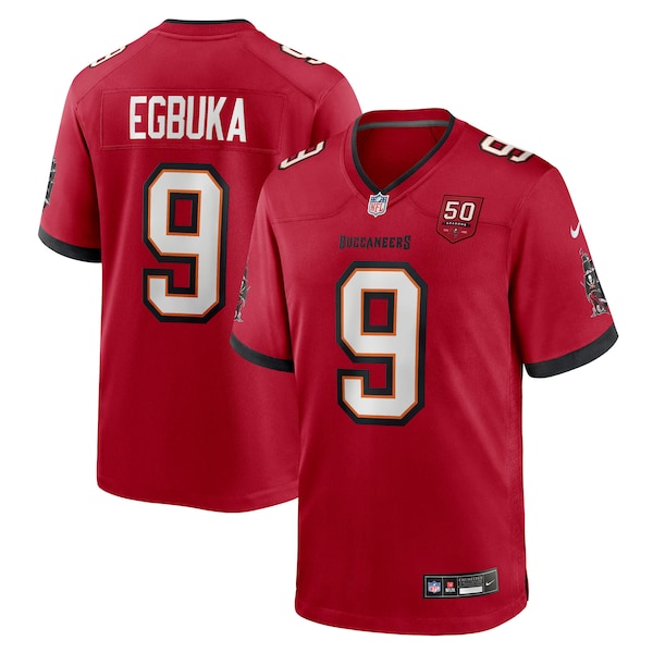 Emeka Egbuka Tampa Bay Buccaneers Nike  Team Game Jersey - Red/White/Creamsicle