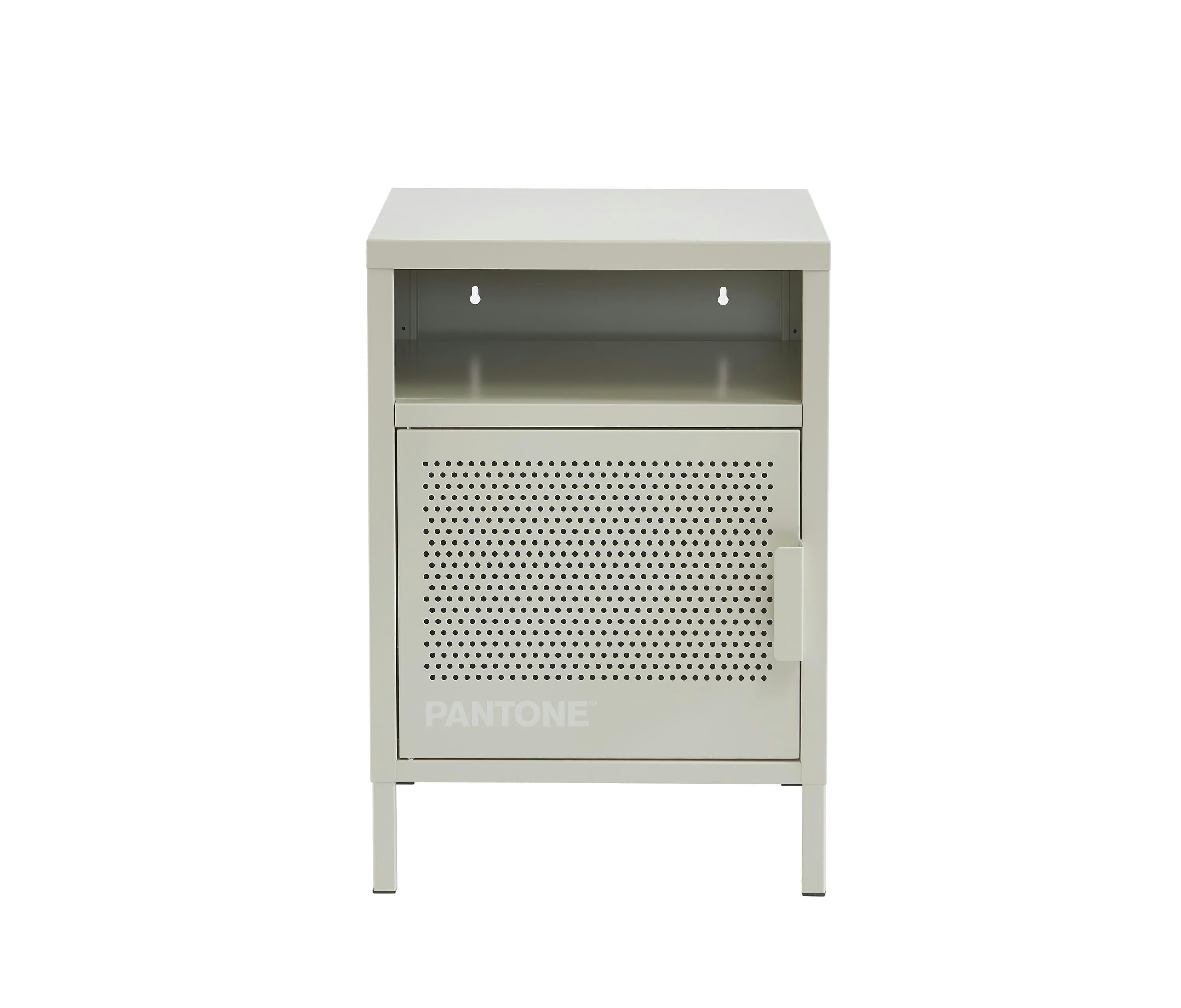 PANTONE - Table de chevet  métal beige sable 40cm