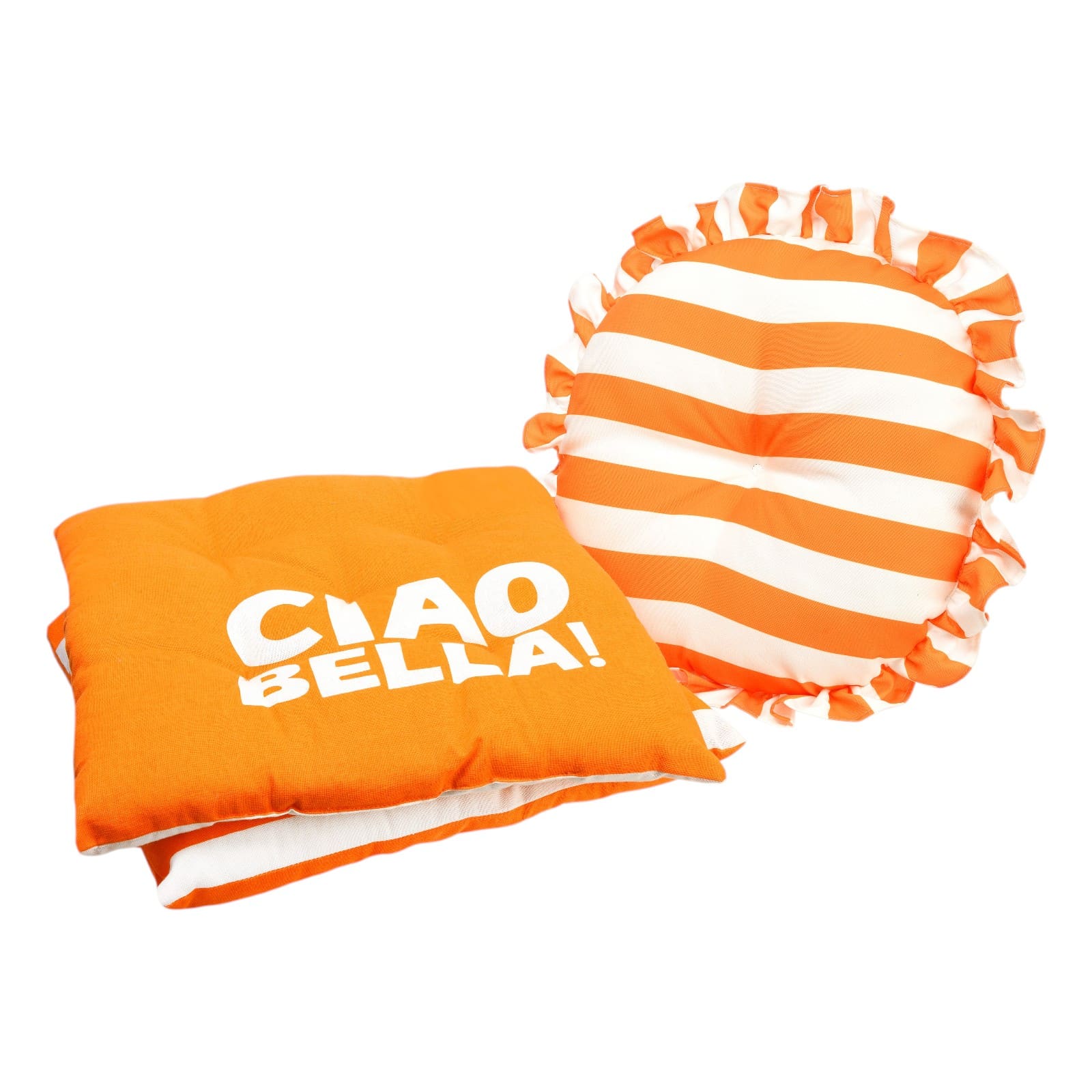 Outdoor-Kissen-Set Ciao Bella Orange, 3 -tlg.