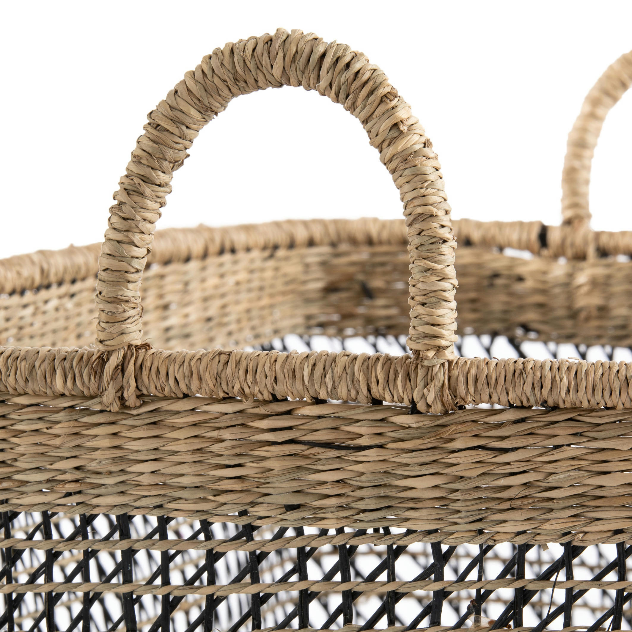 Panier rectangulaire en herbier, Kezia