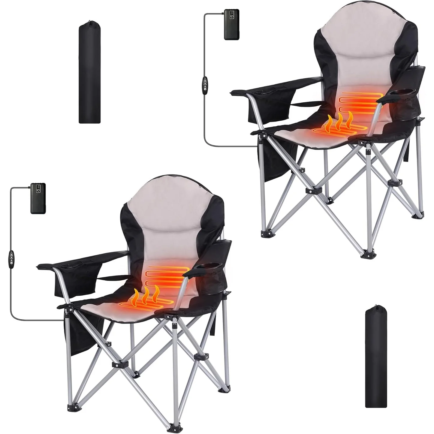 Heated Camping Chair, Heated Chair, Folding Chair
