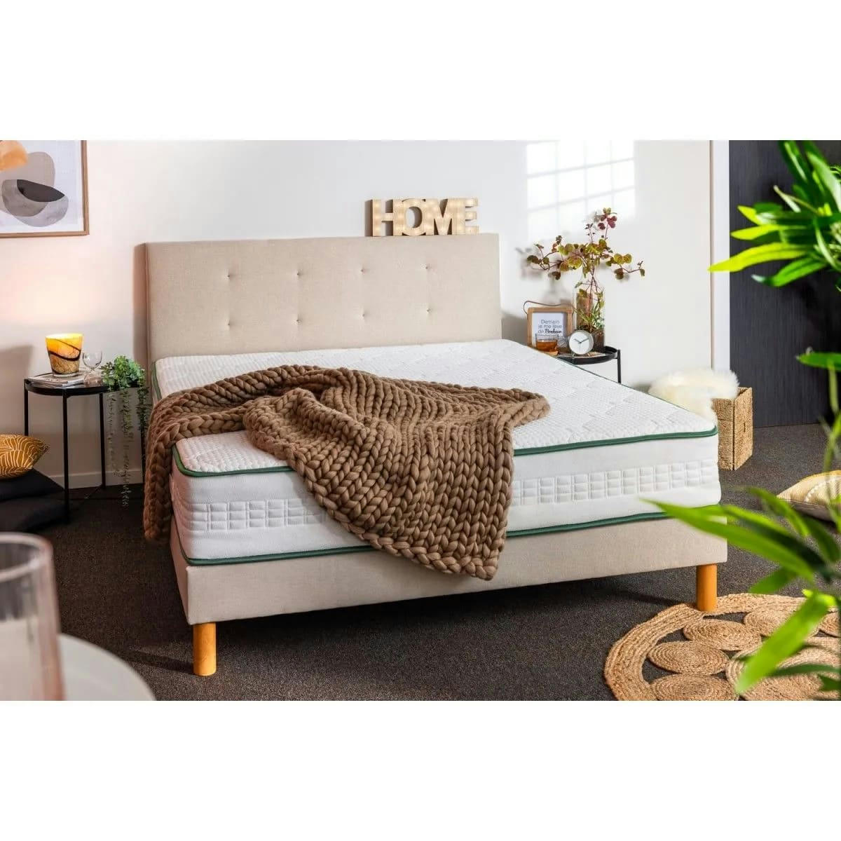 RIO - Matelas à ressorts 100% naturel  - 160 x 200