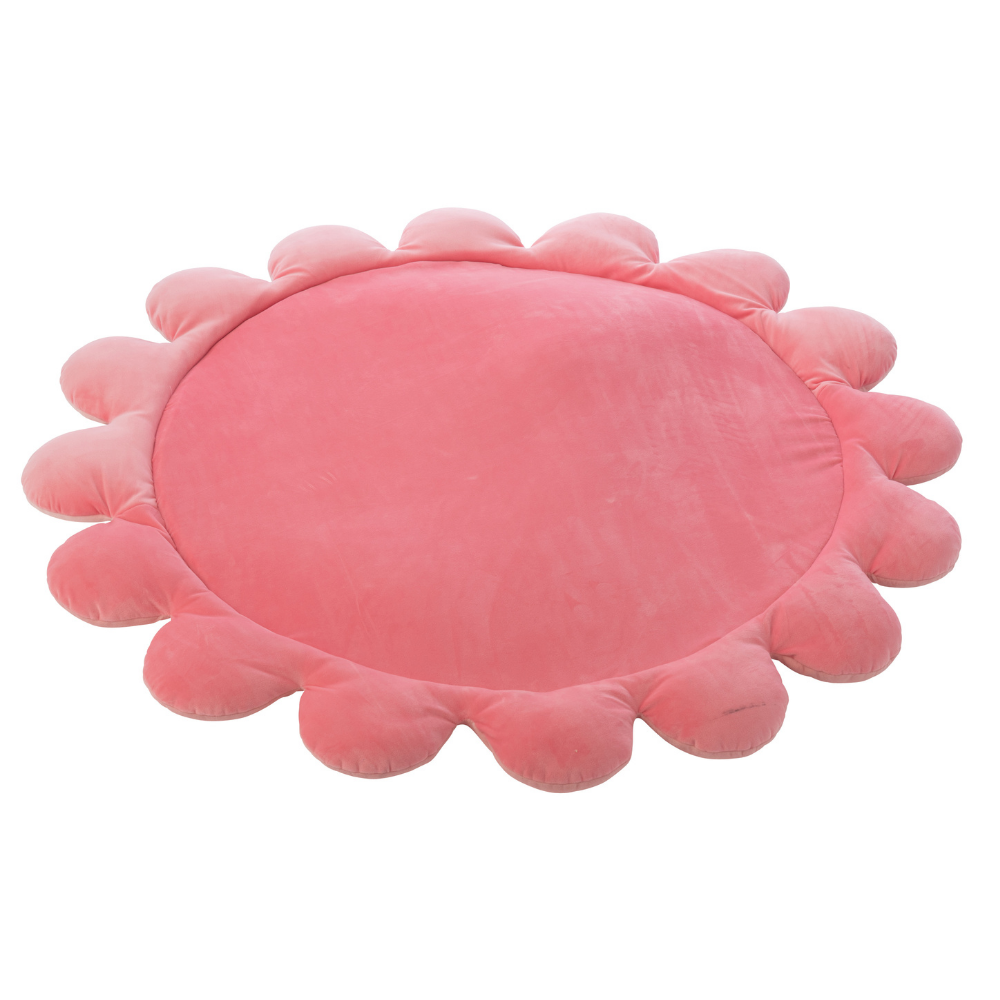 J-Line speelmat Bloem - polyester - roze