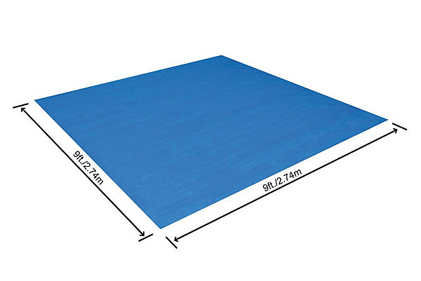 Bestway Tapis de sol carré 274 x 274 cm pour piscine hors-sol 244 x 244 cm