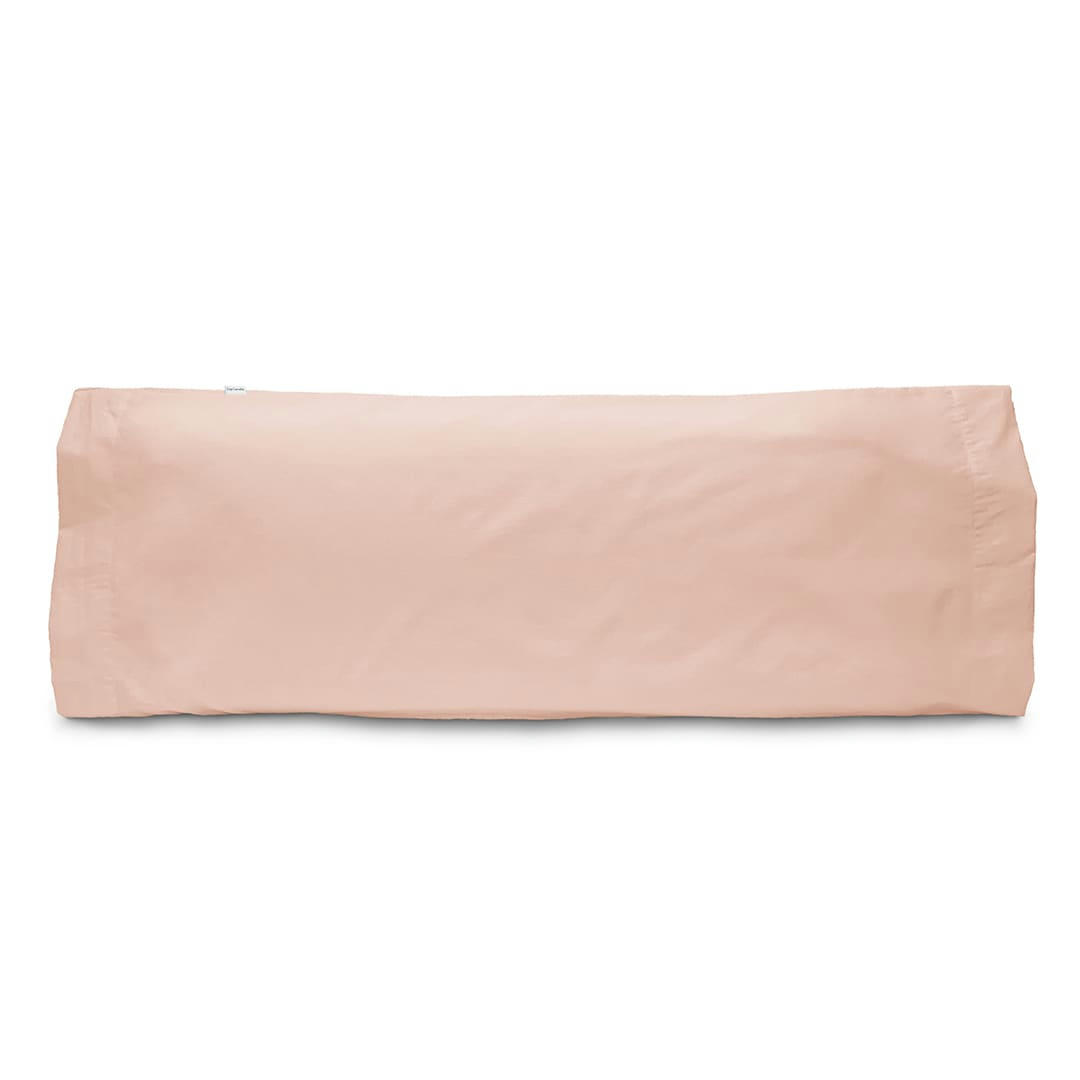 PURE TO - Taie d'oreiller en percale de coton 45x110 cm corail