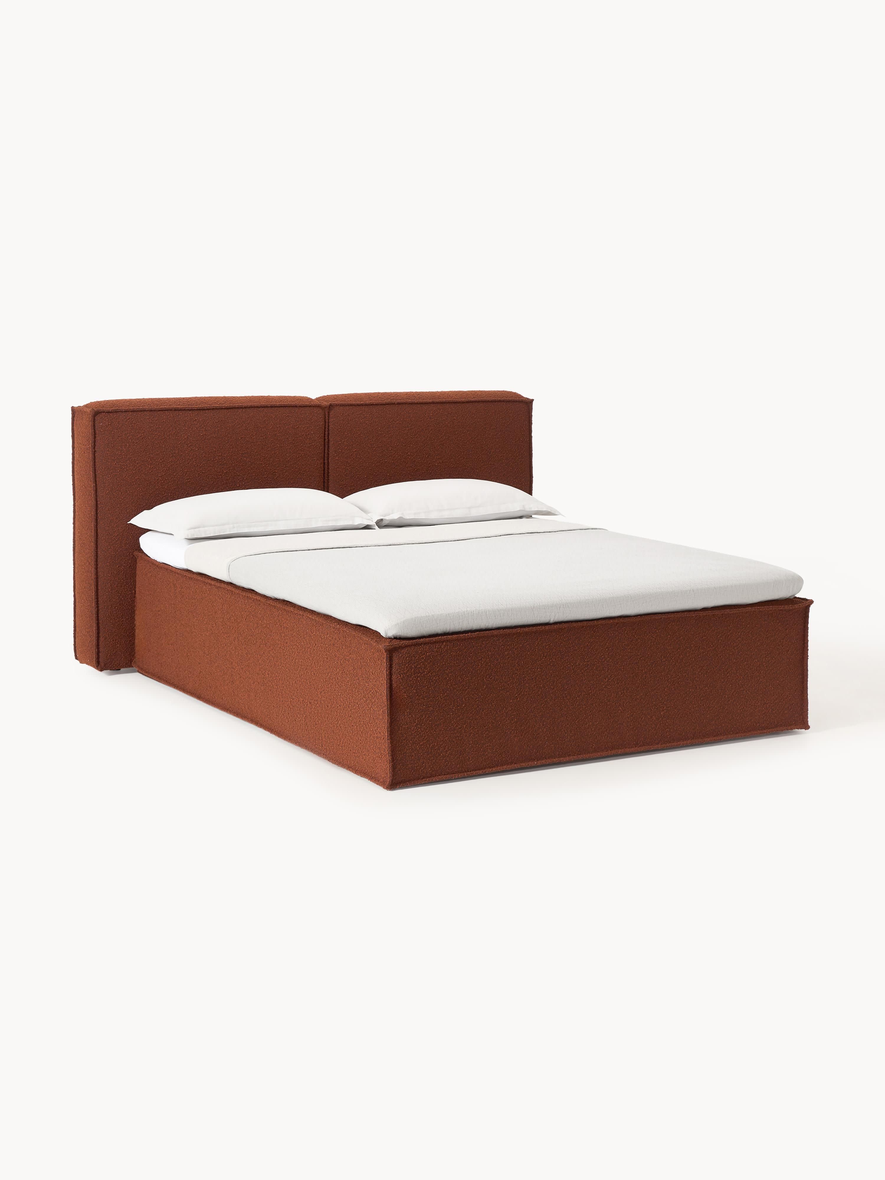 Bouclé-Boxspringbett Lennon