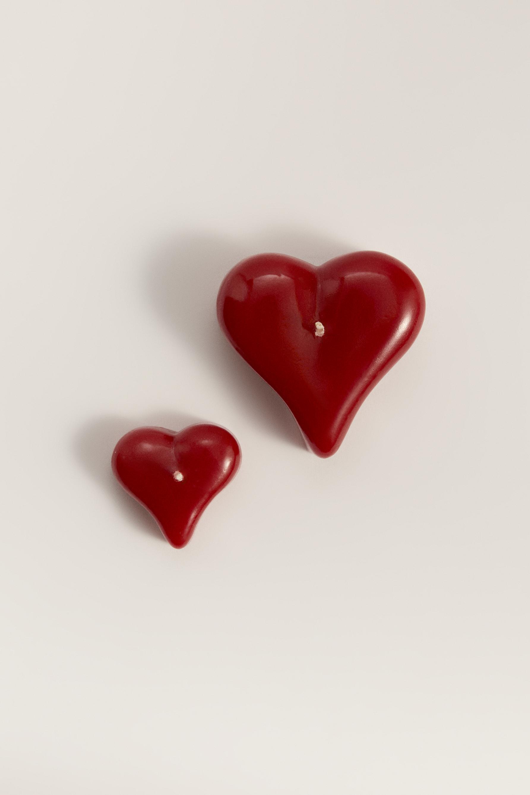 Pack 2 velas corazón