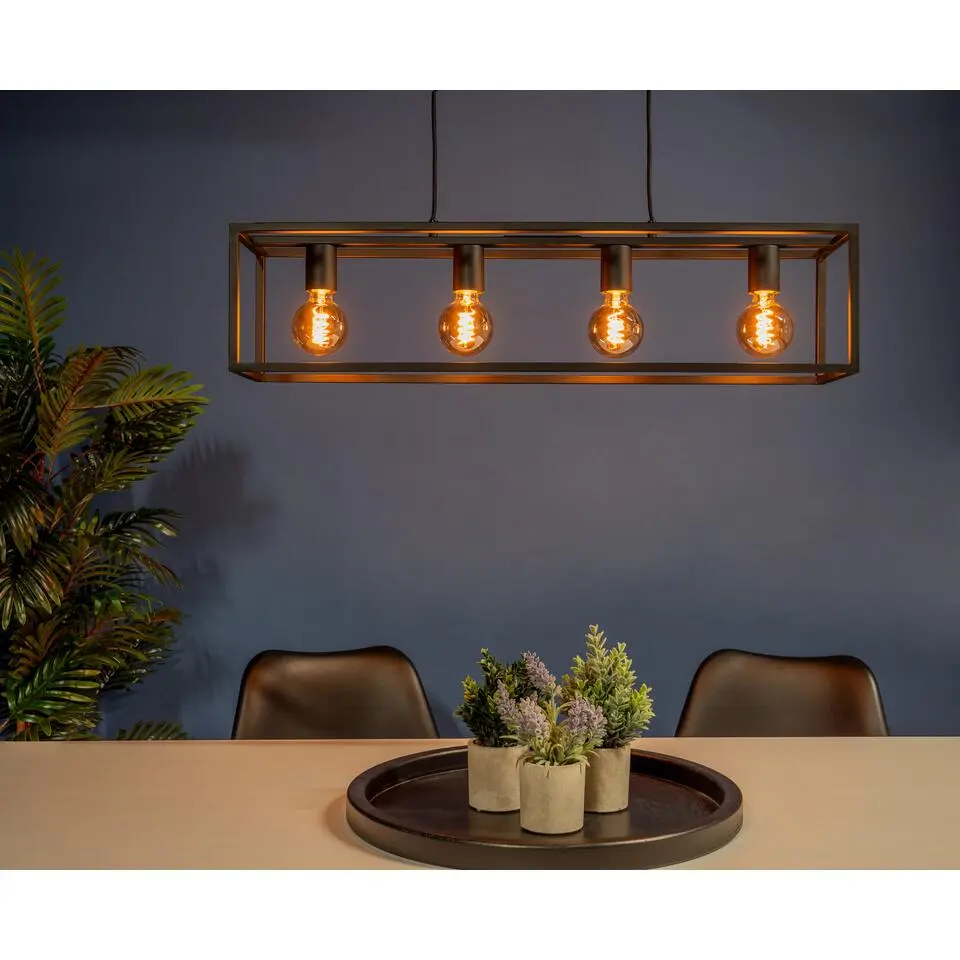 EGLOEldrickHanglamp-E27-100cm-Zwart