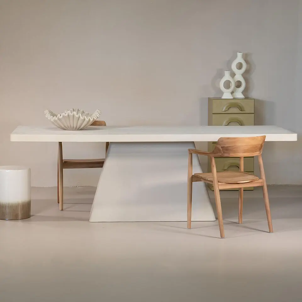 Giga Meubel Tuintafel Avia - Rechthoek 160cm - Beige Eco Composiet