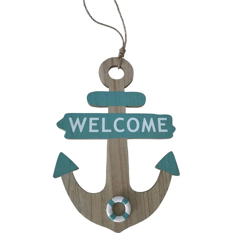 Wandschmuck Anker Welcome