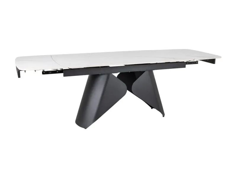 Stół rozkładany ARMANDO 160(240)x90 biały mat/ czarny