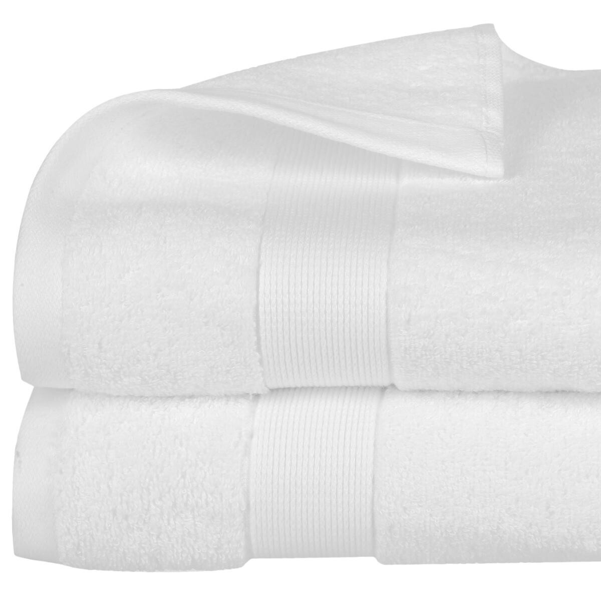 Shower towel "Essential", cotton Cotton, White, 70x130 cm, 400 g/m&sup2;