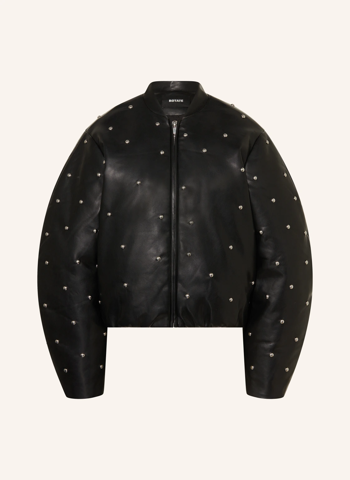 ROTATE Jacke in Ledeoptik mit Nieten