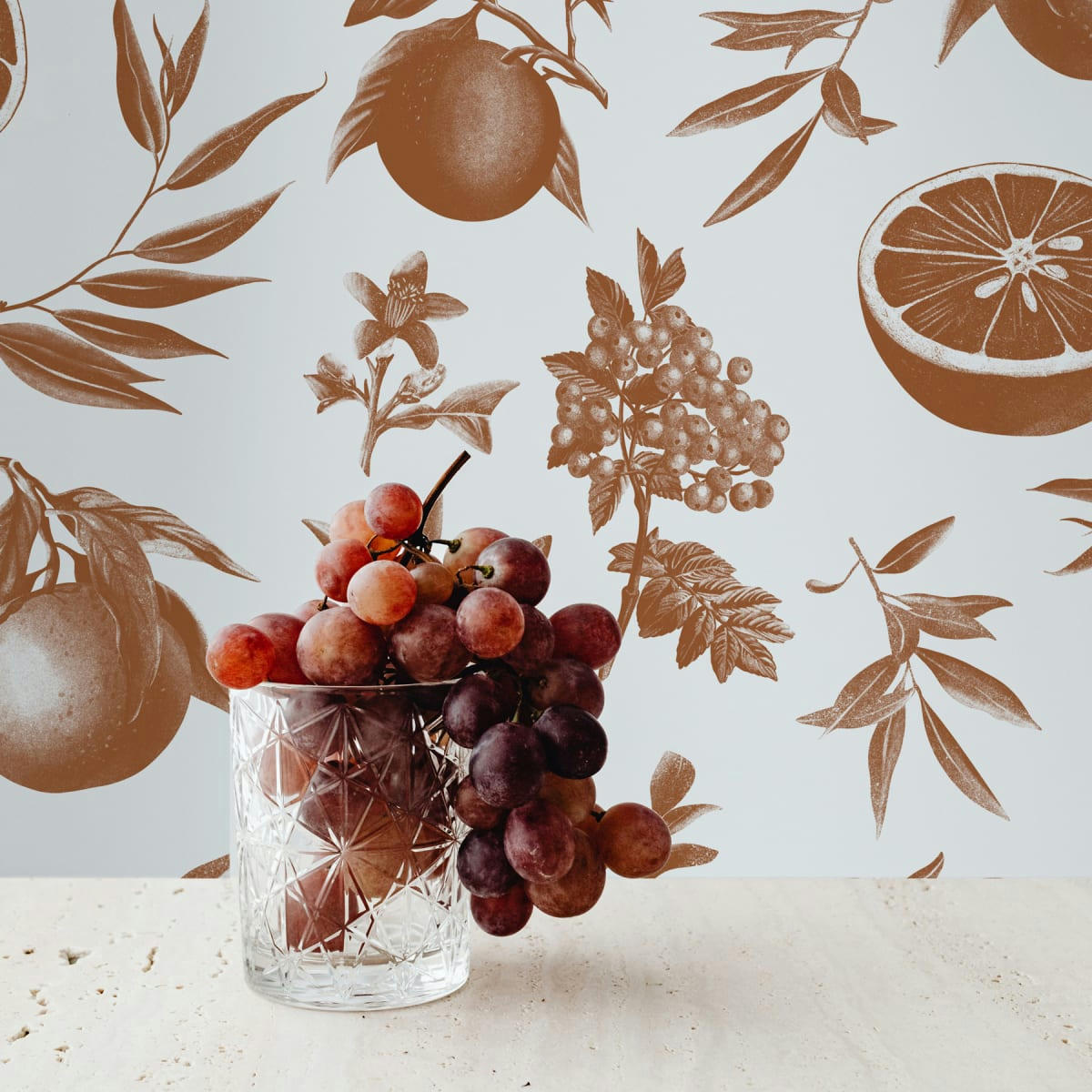 - Papier peint panoramique agrumes 255 x 250 cm