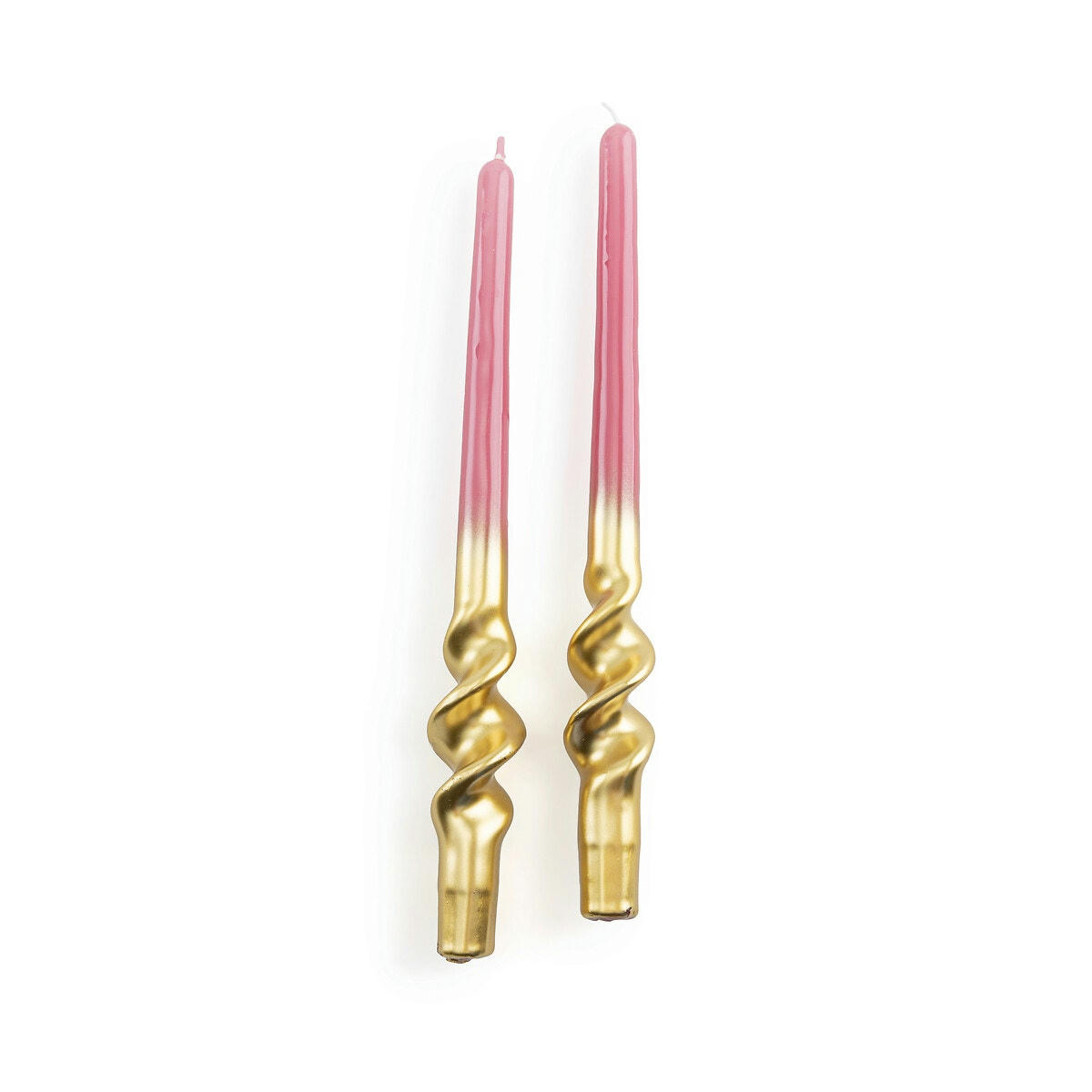 Lot de 2 bougies torsadées, Caspar
