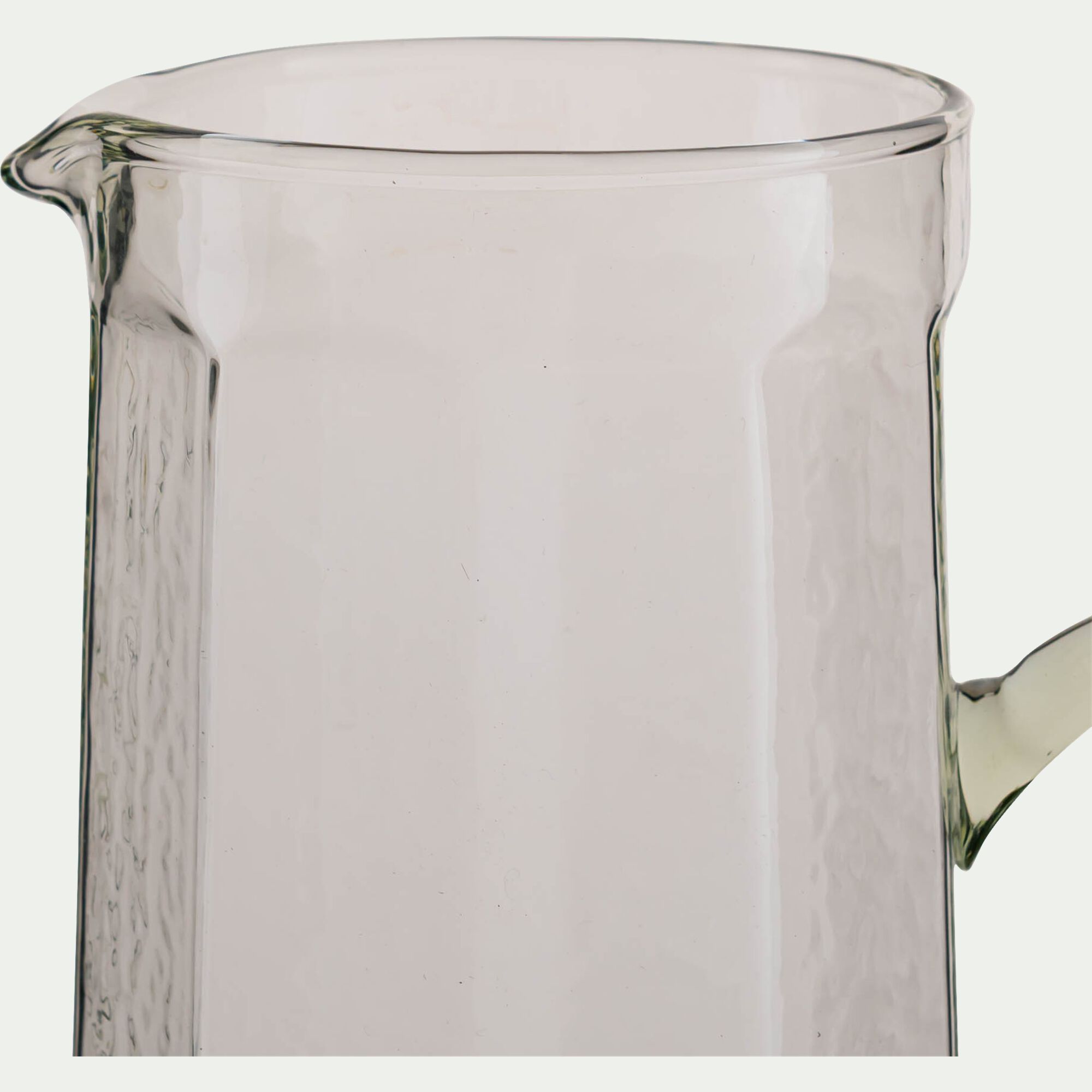 LANG - Carafe avec anse en verre texturé 1,2L - transparent