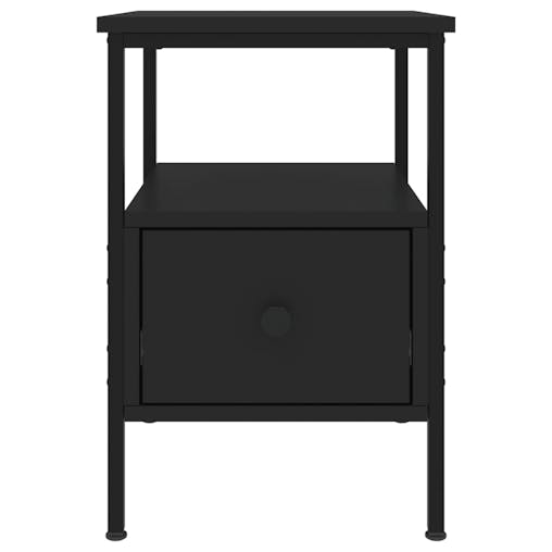 NNEVL Bedside Cabinets 2 pcs Black 34x36x50 cm Engineered Wood