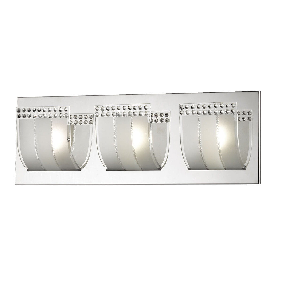 Kinkiet chromowany biały ROTO 3xG9x33W wym:16x45x9cm IP20 Italux