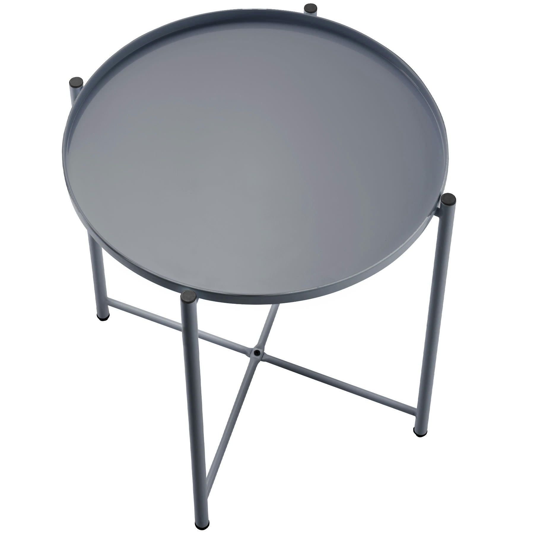 - Table d'appoint en Acier gris foncé