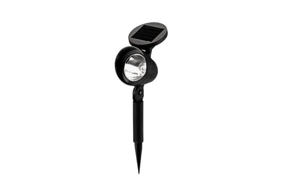 SOLCELLELAMPE SPOT SVART