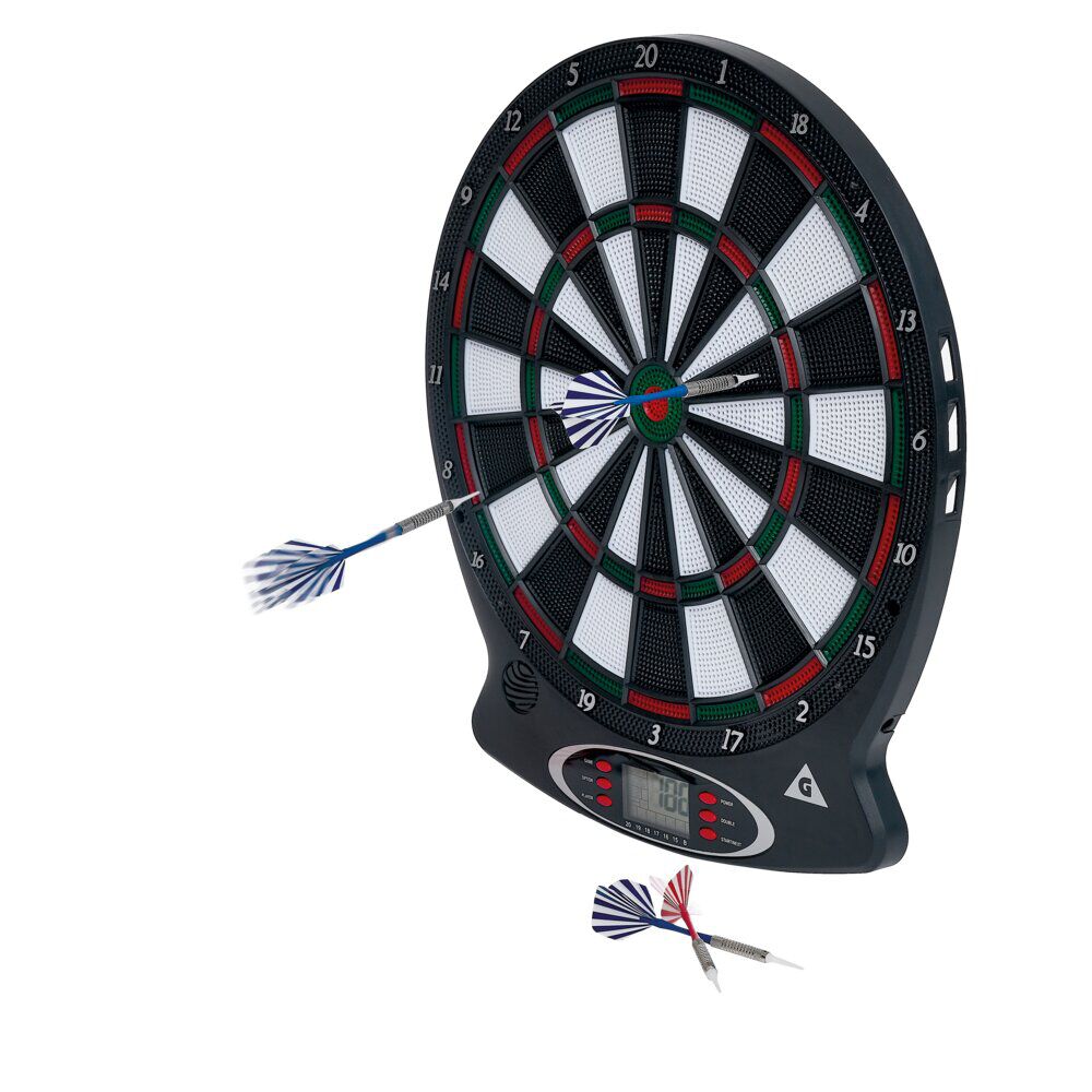 Jeu de fléchette électronique à poser ou suspendre 37,8xH43cm 7 pièces