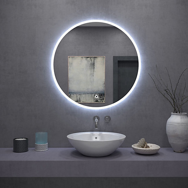 MIROIR REA LED FFJ 80CM WHITE 2X80X80CM