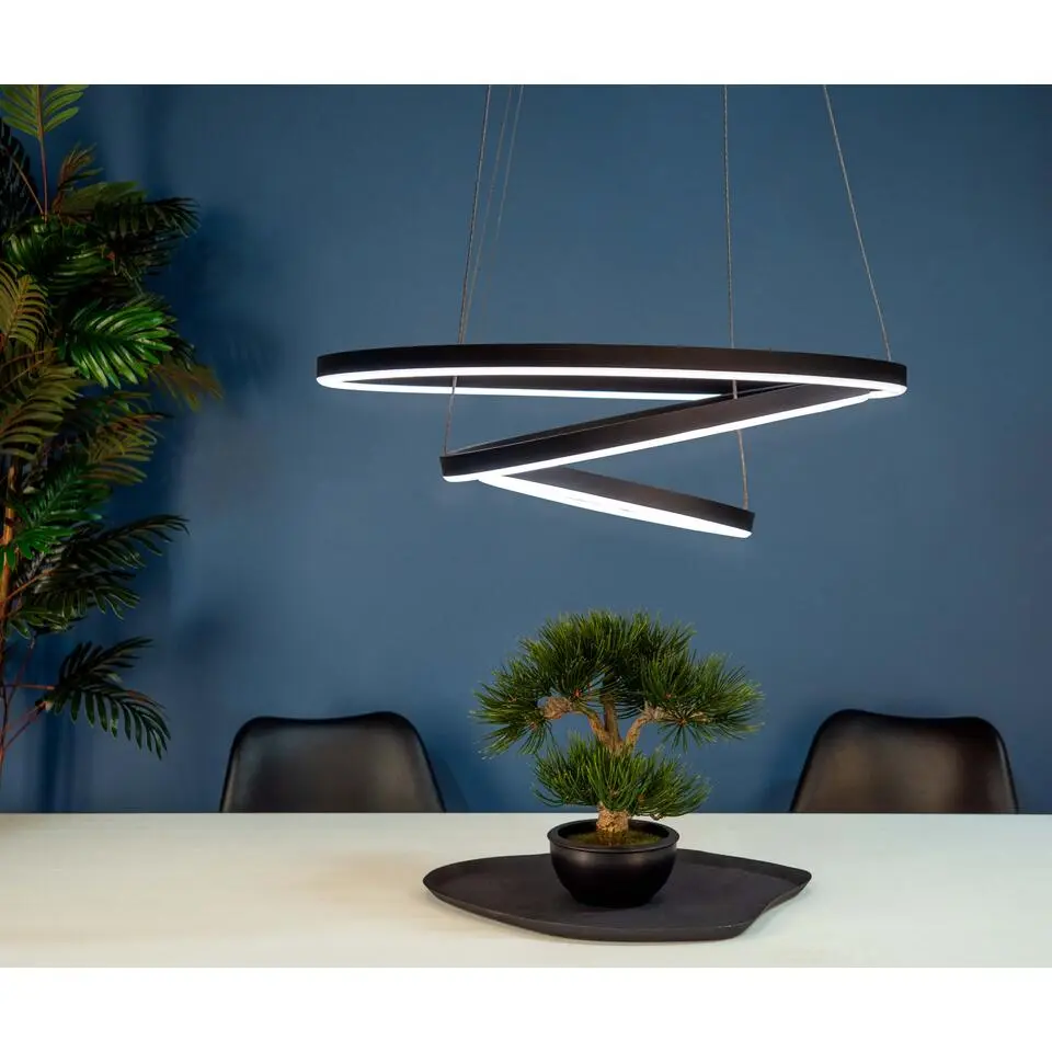 EGLOconnect.zLobinero-ZSmartHanglamp-&Oslash;58cm-Zwart- Dimbaar