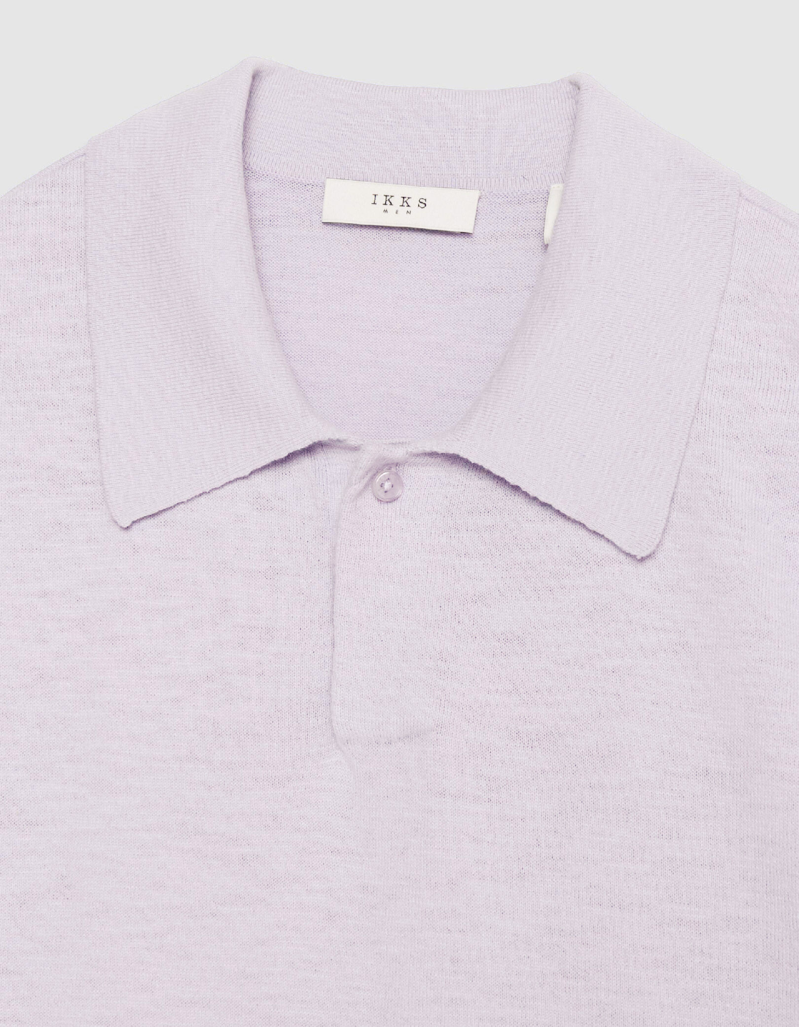 Polo manches courtes vert maille flammée Homme