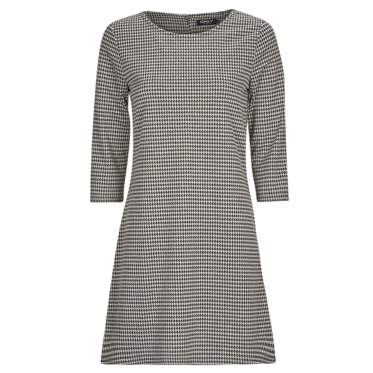 Only - ONLBRILLIANT 3/4 CHECK DRESS  JRS - Black