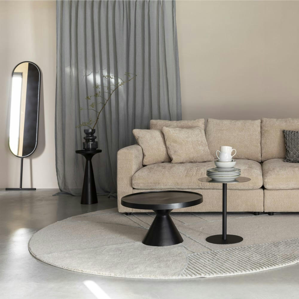 FLOSS - Table basse en métal D60cm noir