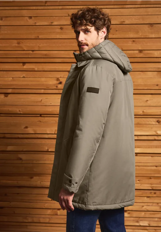 Jacke mit gefüttertem Inlay