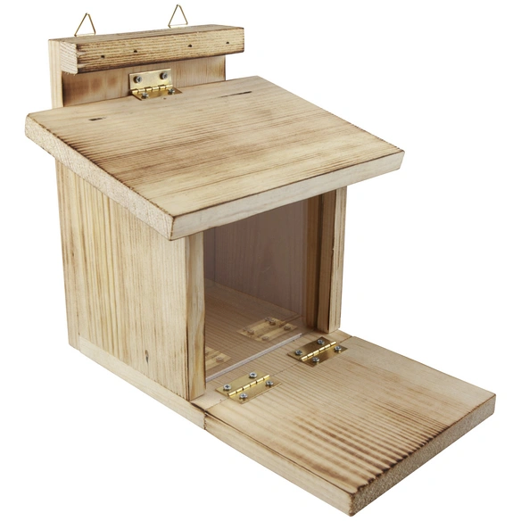 Futterstation, Holz, braun