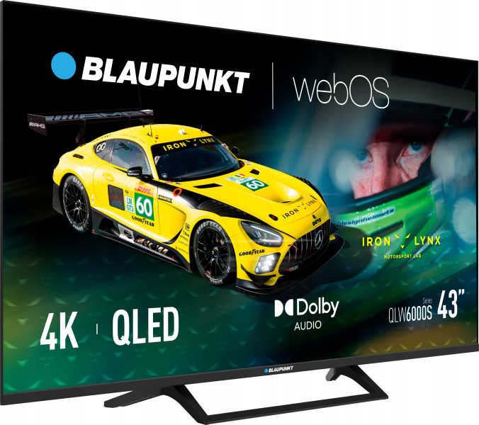 Blaupunkt 43QLW6000S QLED Smart TV 4K UHD WebOS HDR10 Dolby Audio WiFi