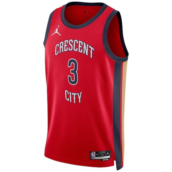 CJ McCollum New Orleans Pelicans Jordan Brand Unisex Swingman Jersey - Statement Edition - Red