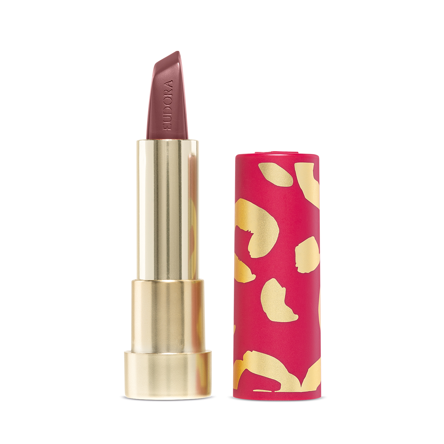 Combo Glamourosa e Confiante: Batom Marrom 3,4g   Case Rosa