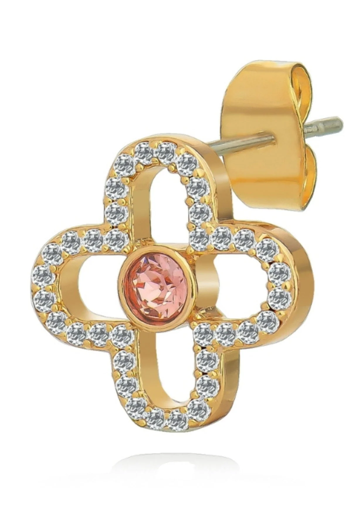 Le Fleur Collection Pink CZ Earrings