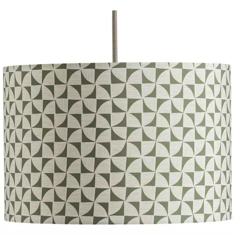 Habitat Cabin Retreat Green Easy Fit Lampshade - 30cm