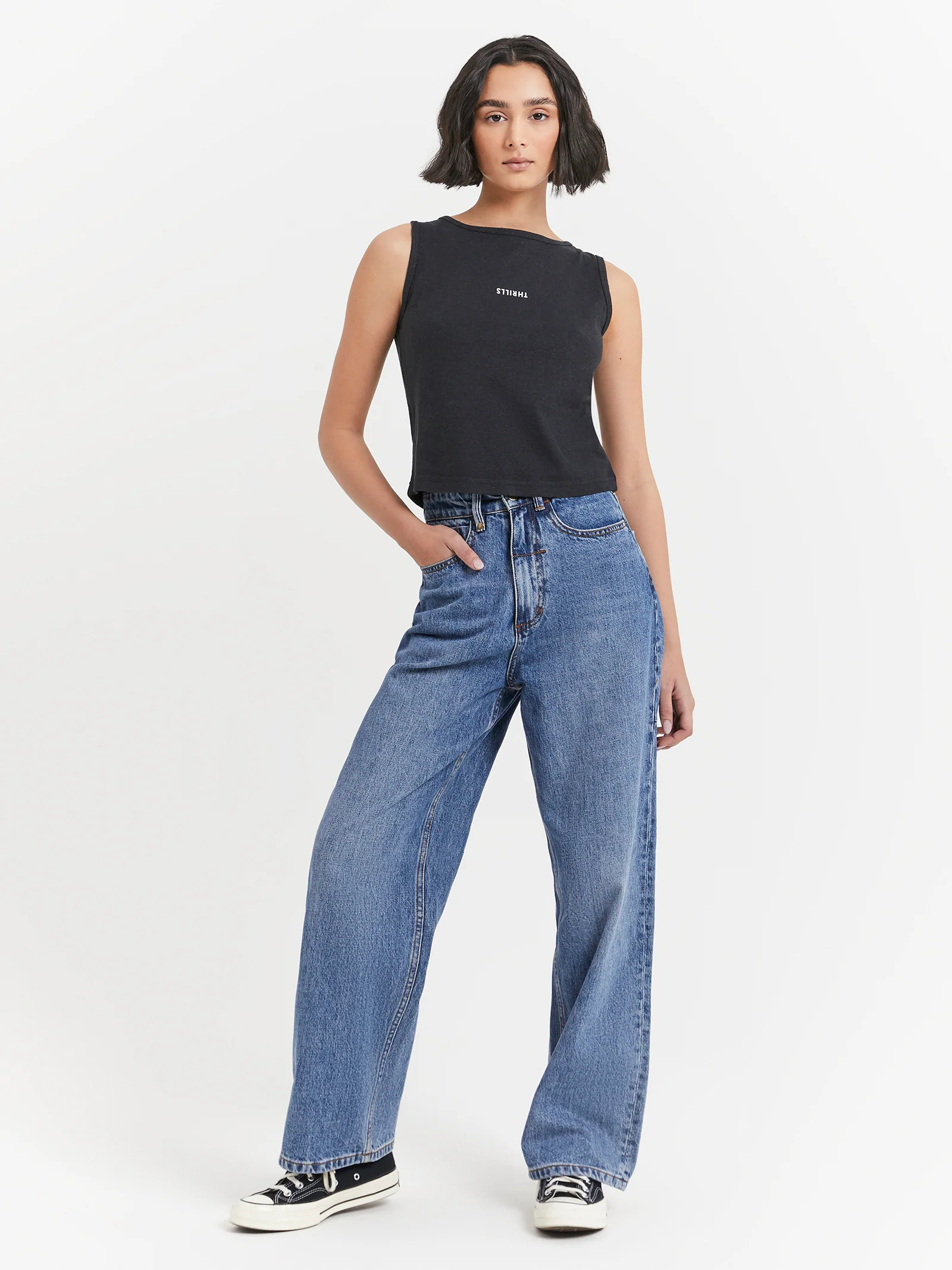 Minimal Thrills Hemp Boat Neck Tank