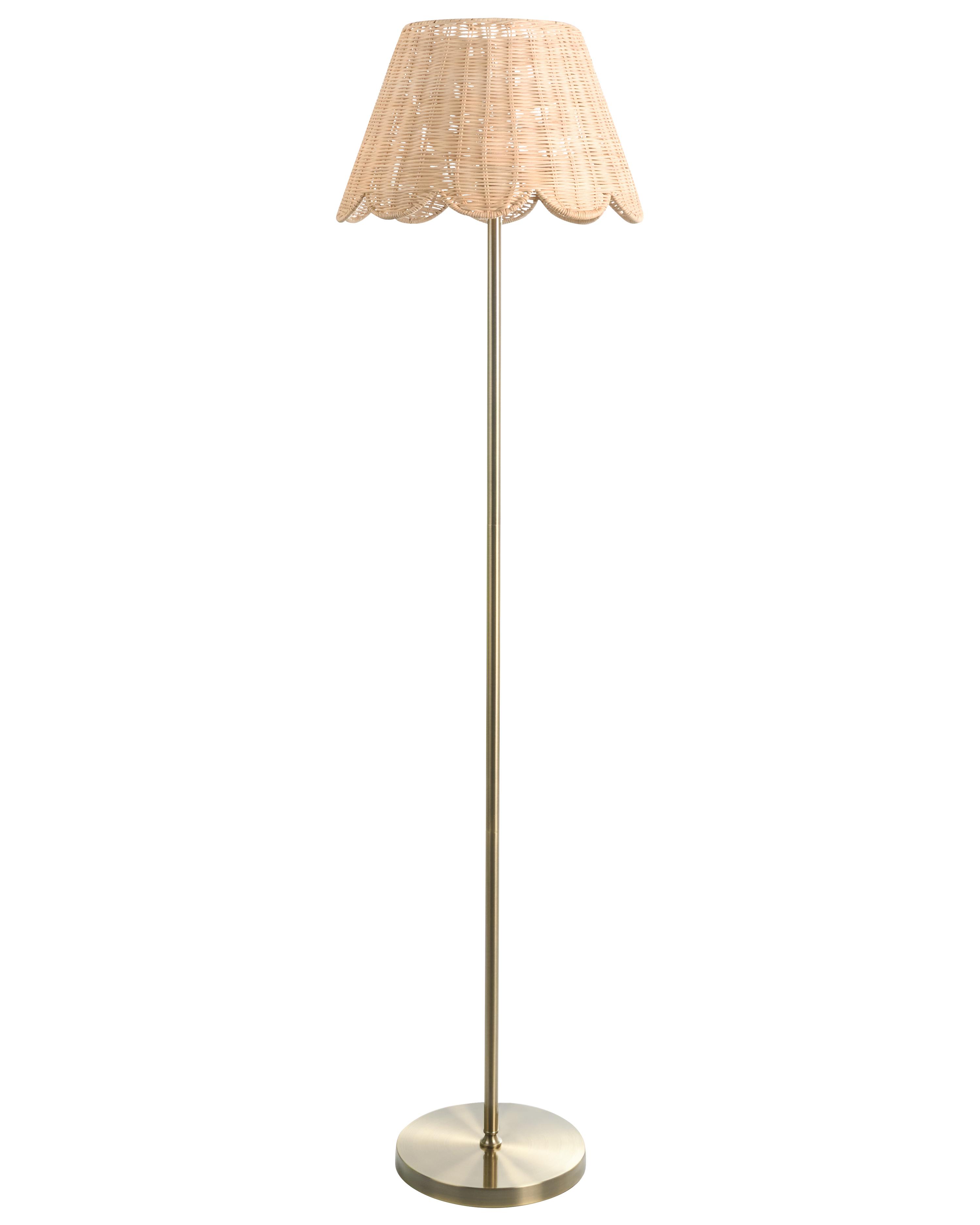 Floor Lamp SALM Rattan Natural