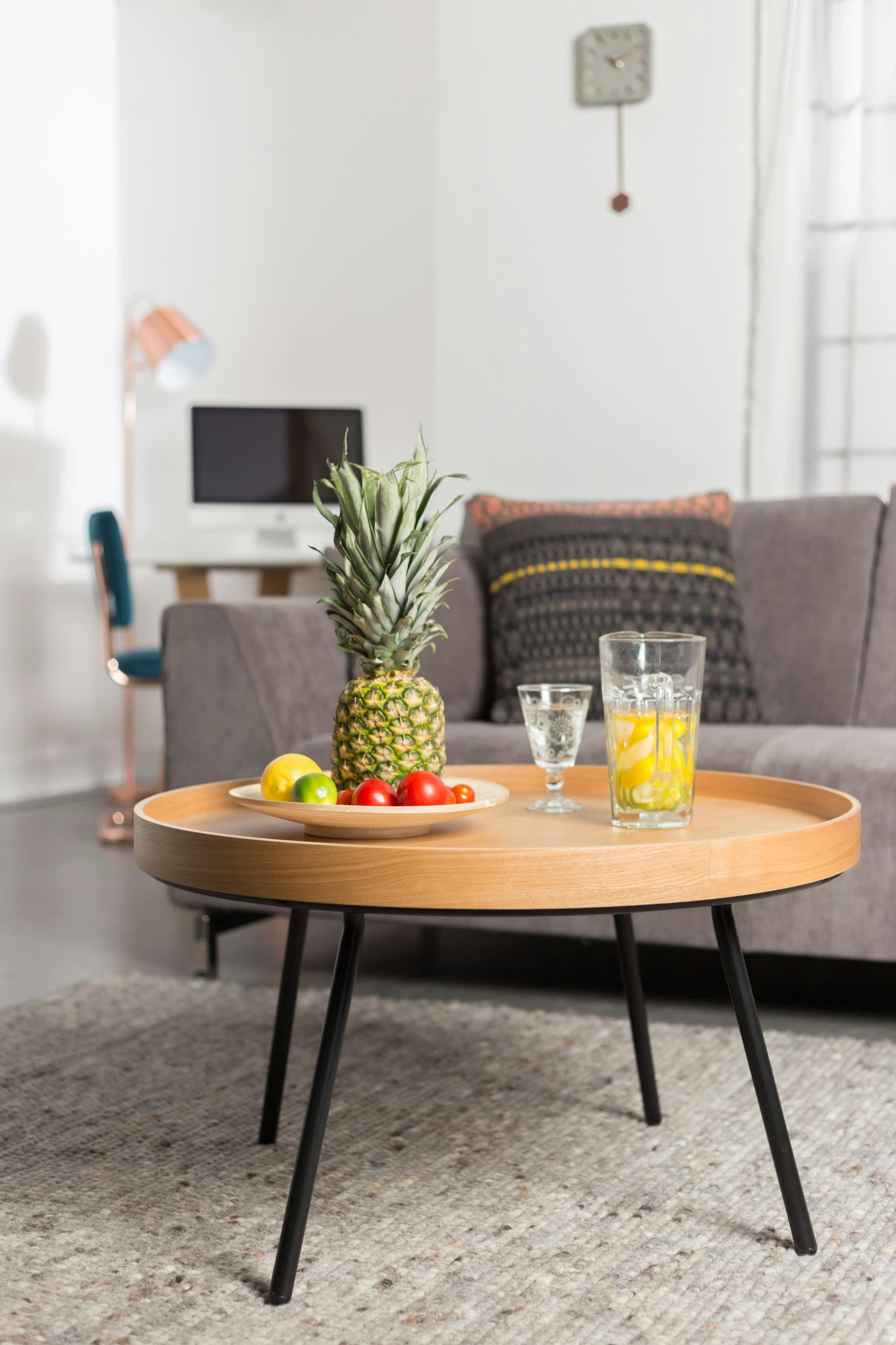 OAK TRAY - Table basse en bois beige