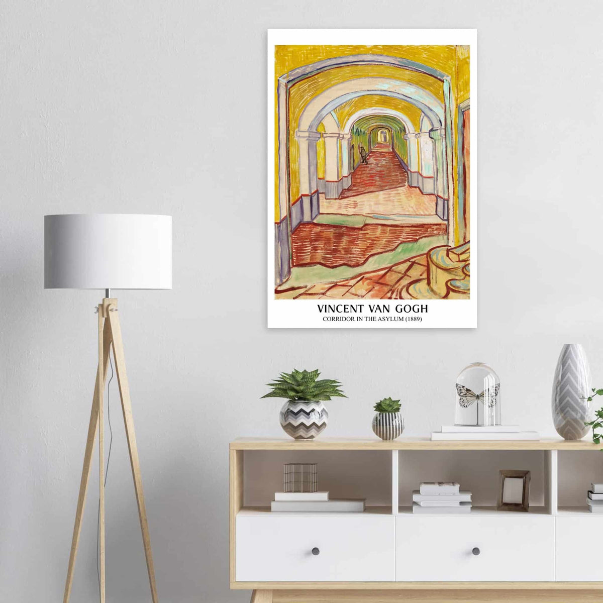 Artfulprints Vincent van Gogh - Corridor in the Asylyum  poster 70x100 cm