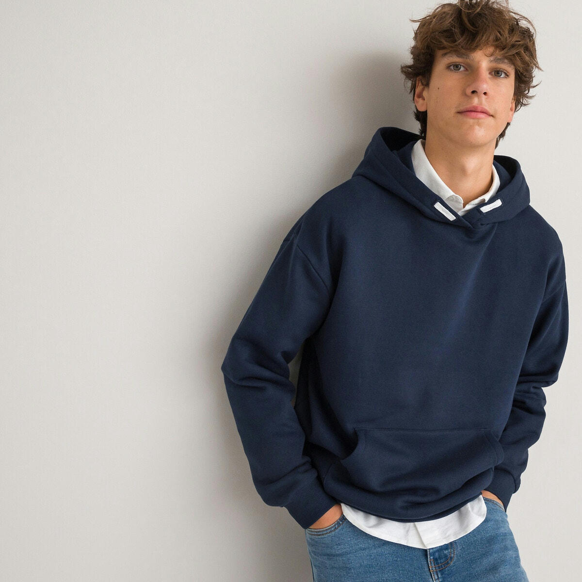 Sweat à capuche oversize en molleton unisexe