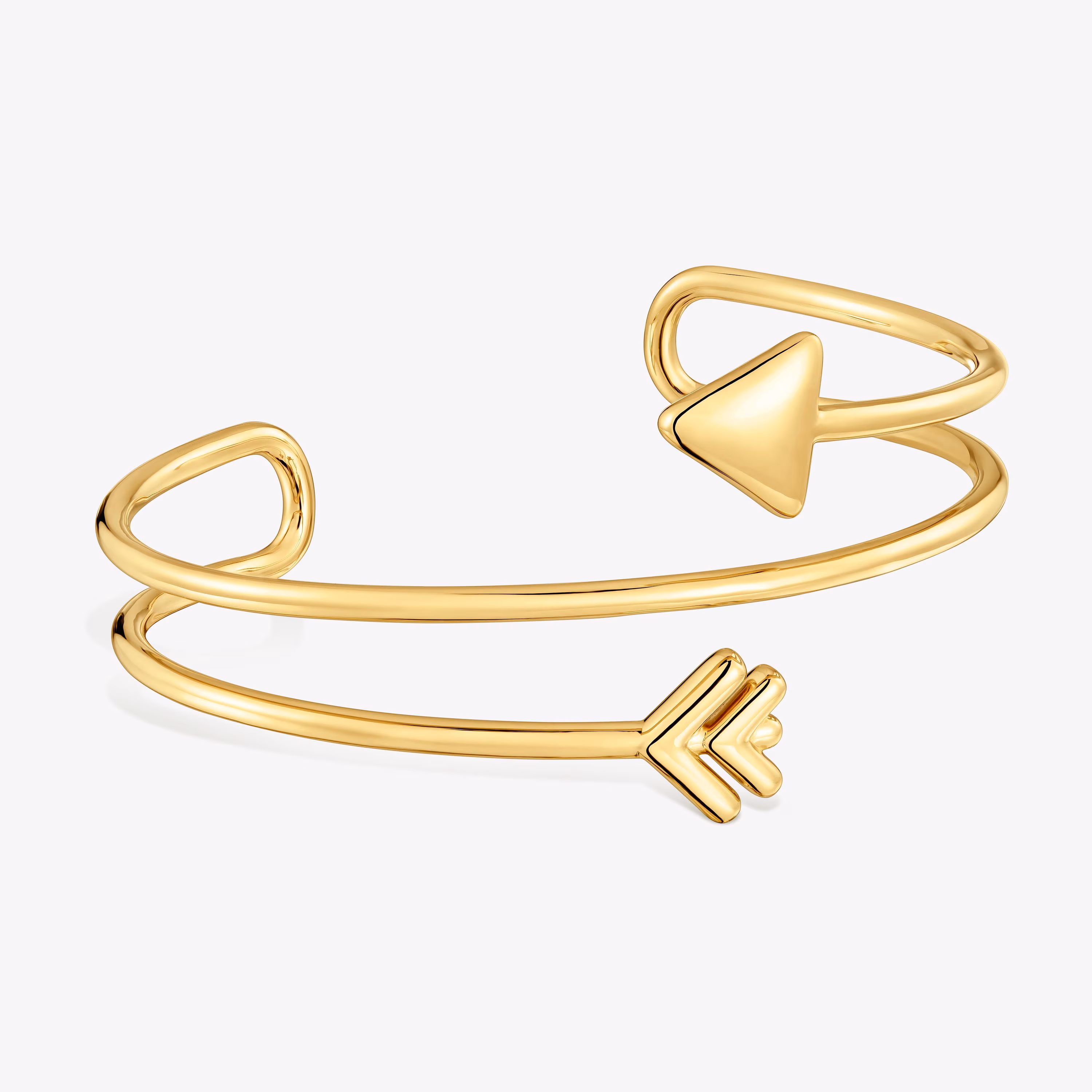 Pulsera esclava con baño de oro 18 kt sobre plata TOUS Flechazo