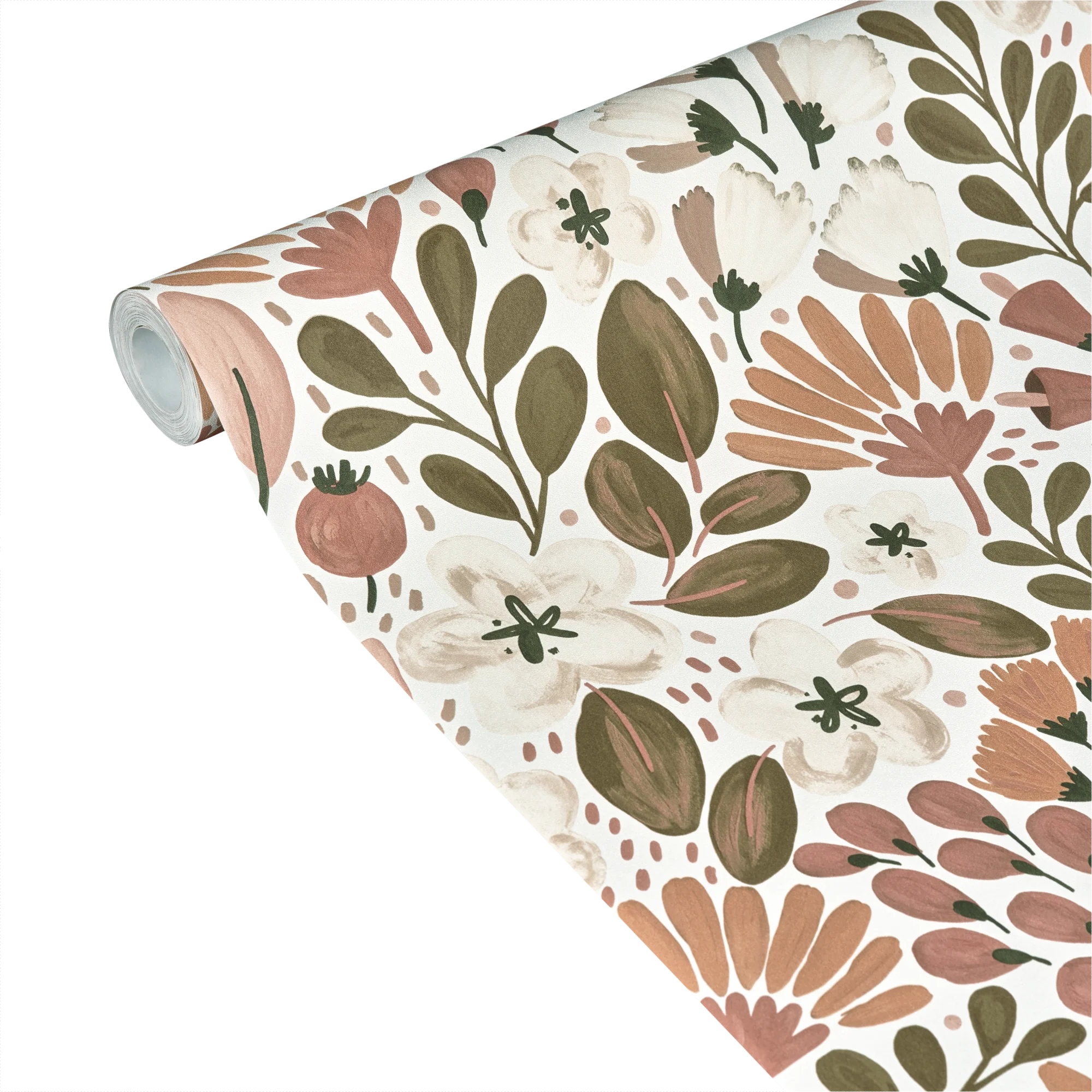 Papier peint intissé SAFIA coloris terracotta